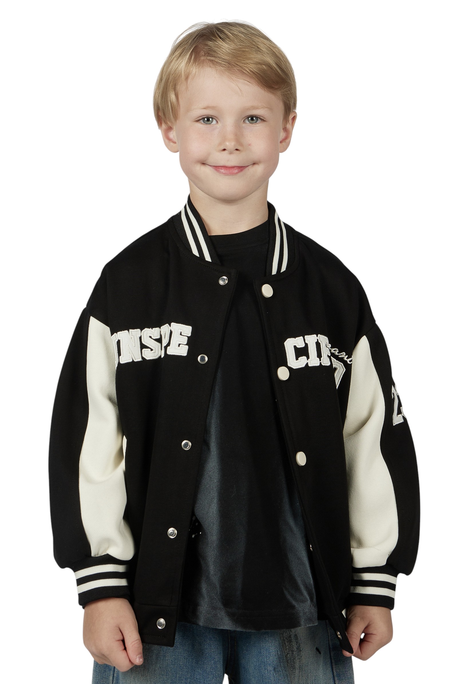 Куртка мал.АРТ.B-JCK36152,чер,хл-пэ