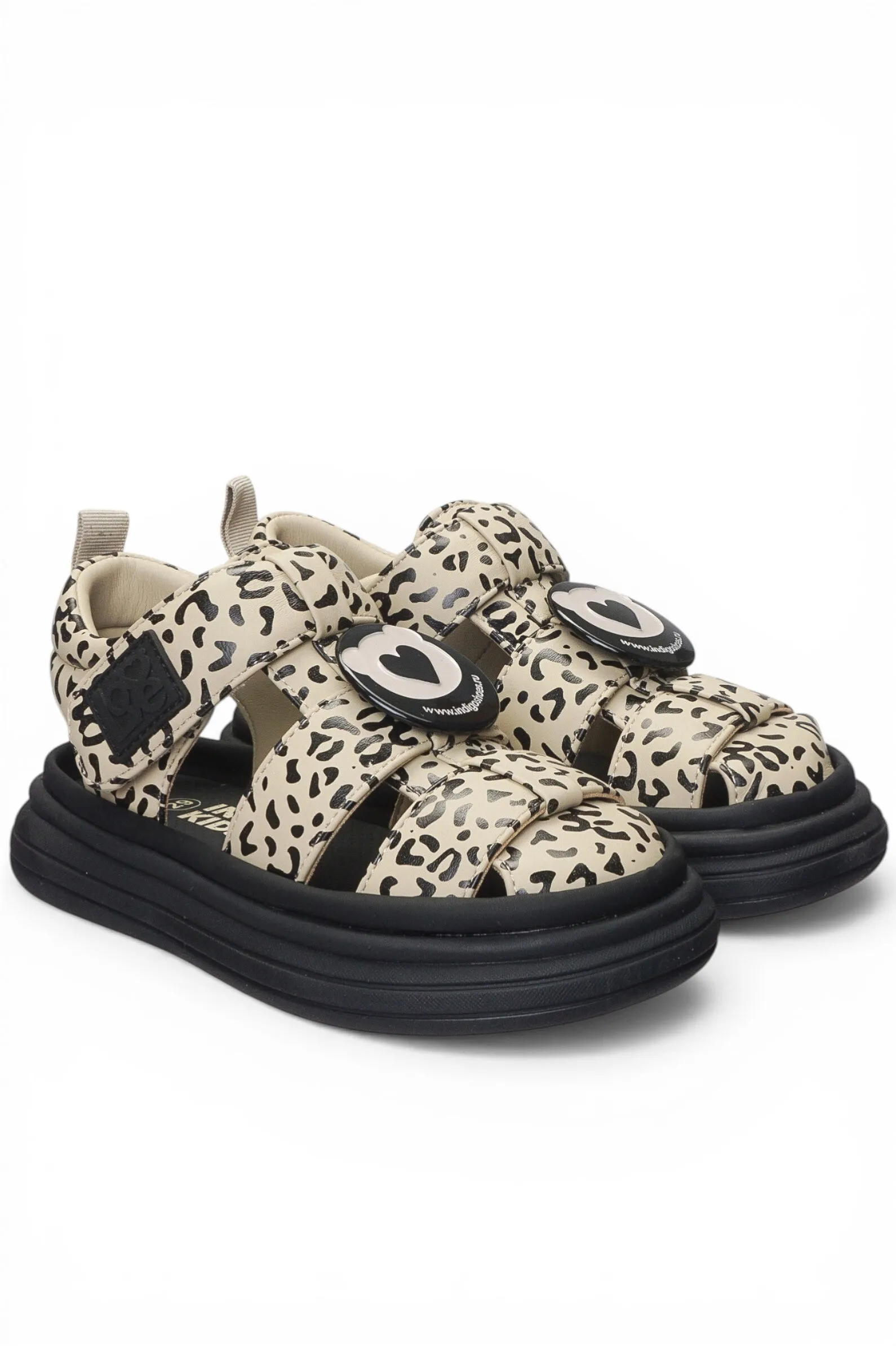 Сандалии дев. АРТ.23-640C,леоп,и.к/и.к