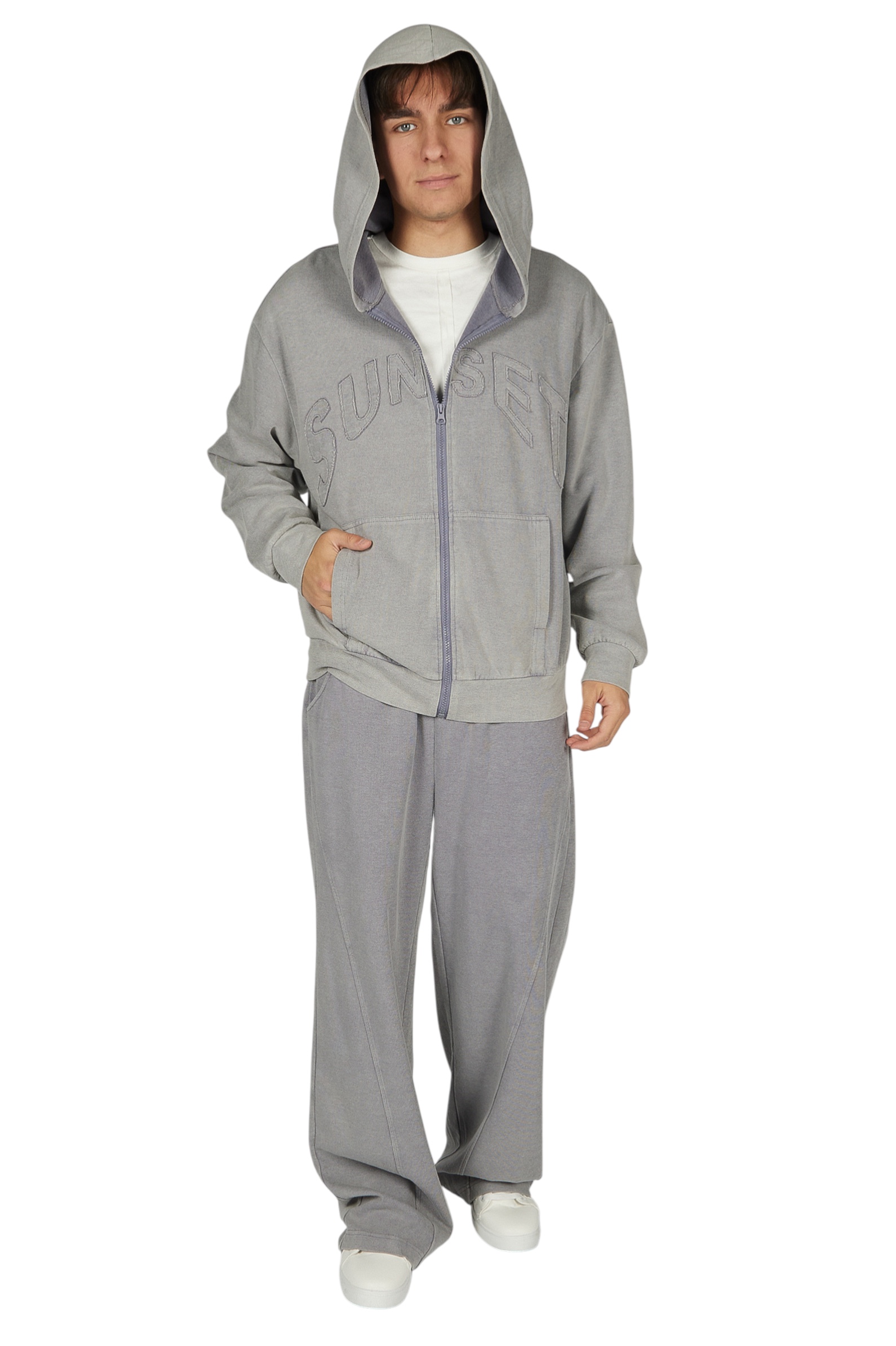 Толстовка АРТ.B-HDZ36038,сер,хл