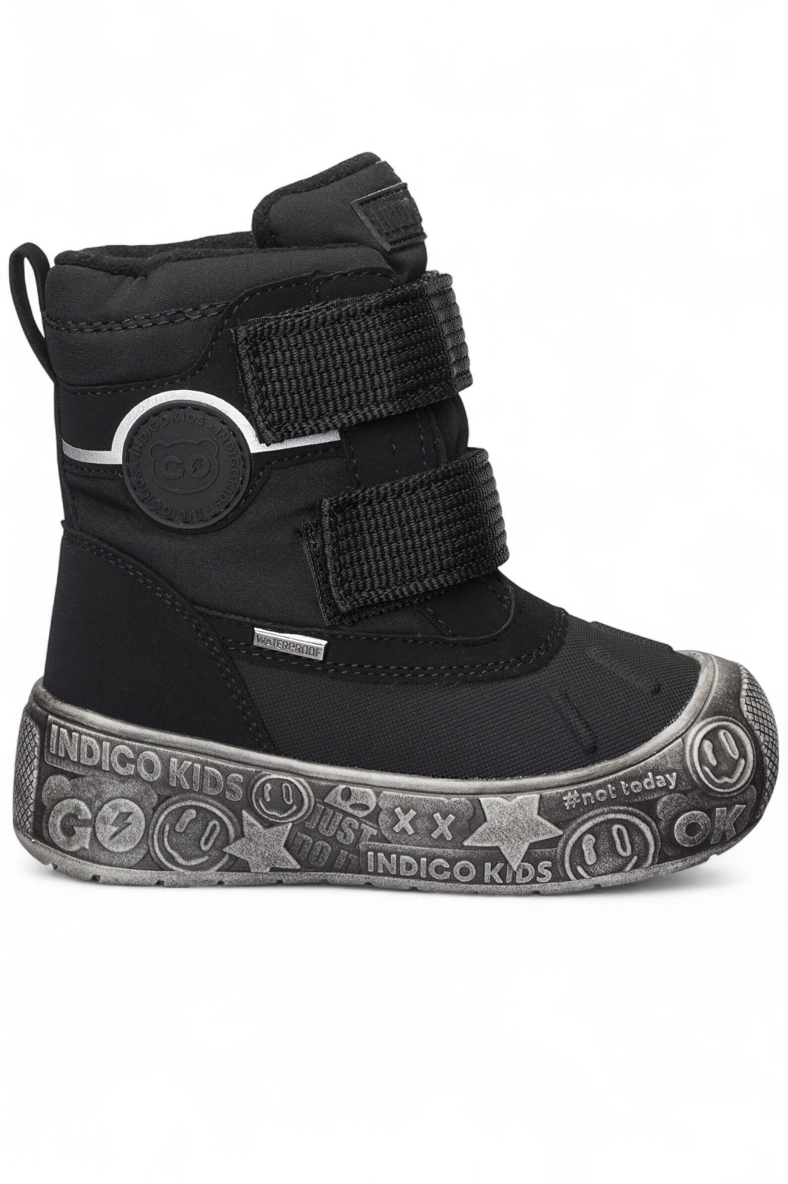 Ботинки мал. АРТ.70-2060G,чер,тек-и.к/шер