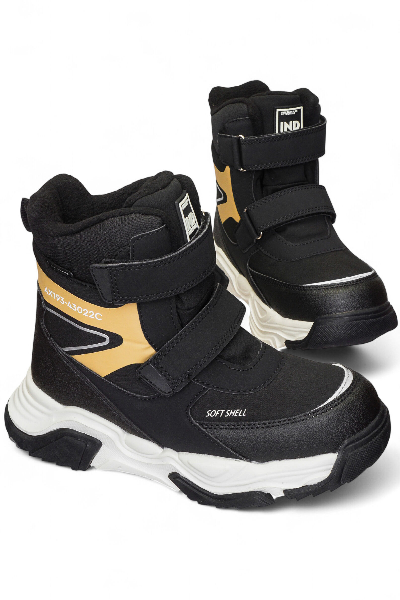 Ботинки мал. АРТ.74-0701C2,чер-беж,тек-и.к/шер