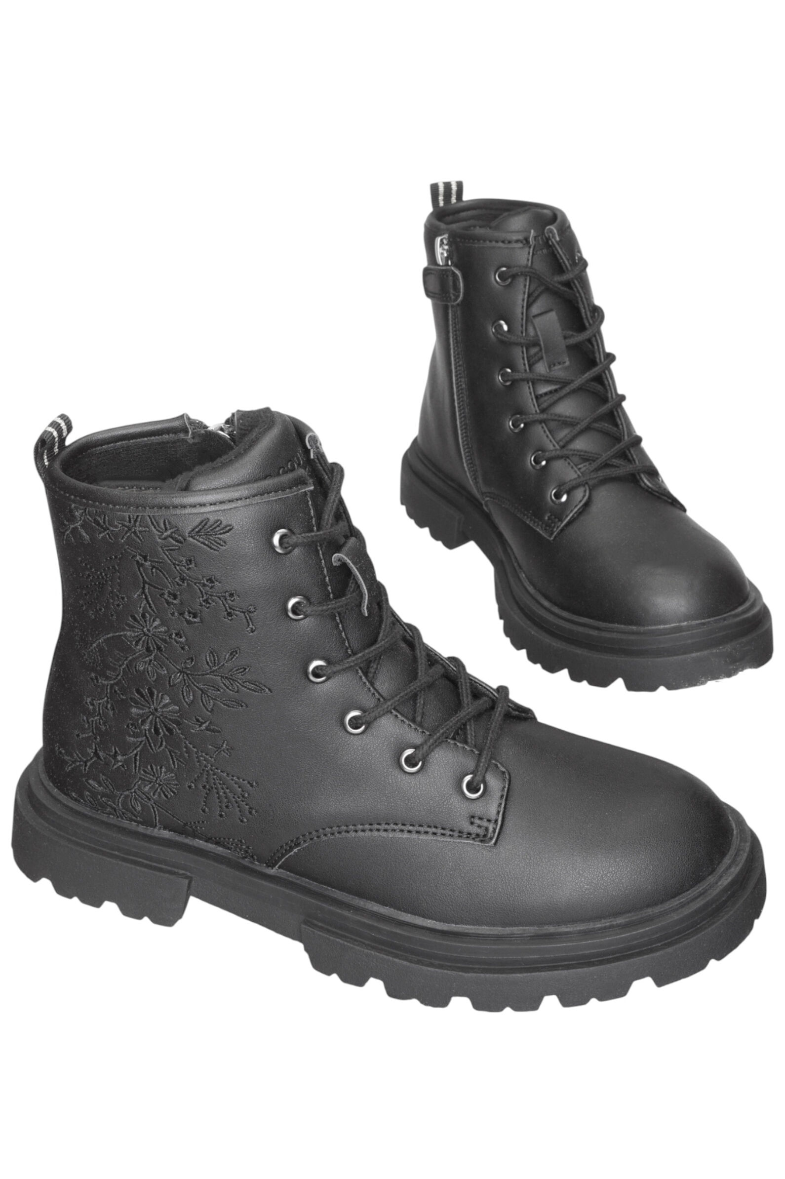 Ботинки дев. АРТ.8977300,чер,и.к/тек