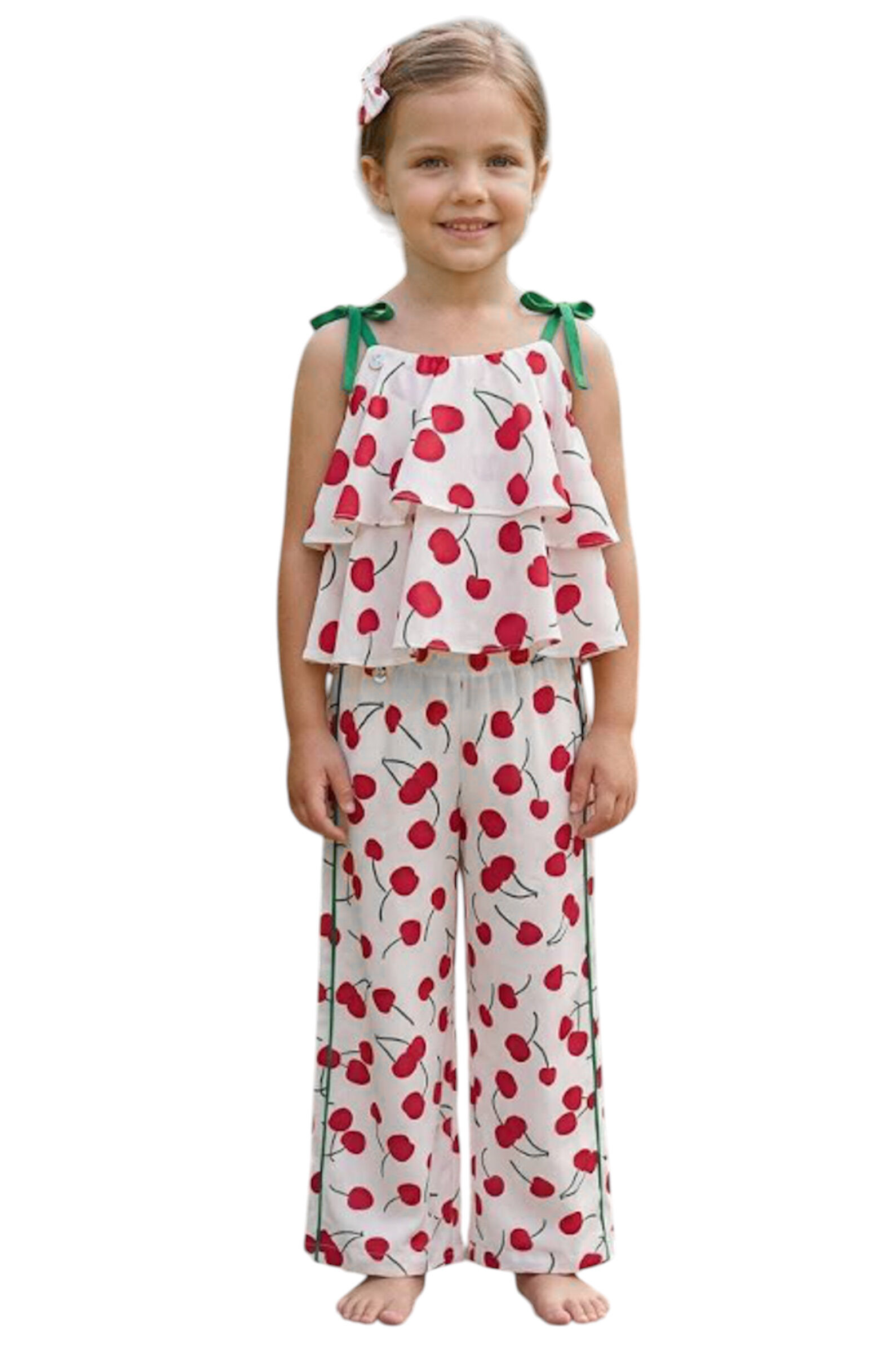 Брюки дев. АРТ.SR26D104,бел-крас,вис