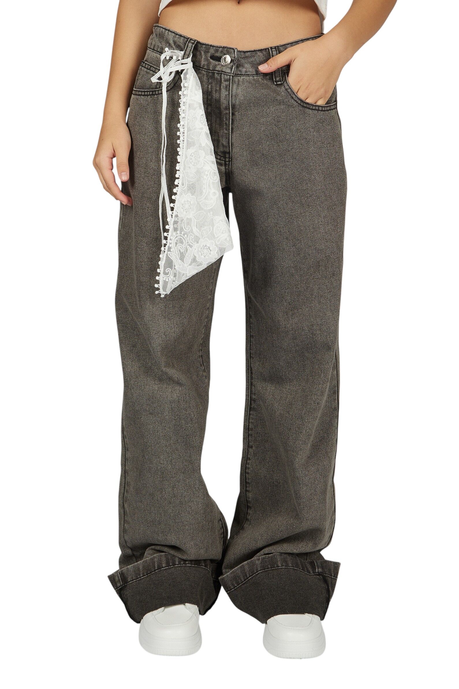 Джинсы АРТ.G-JN26055,сер,хл