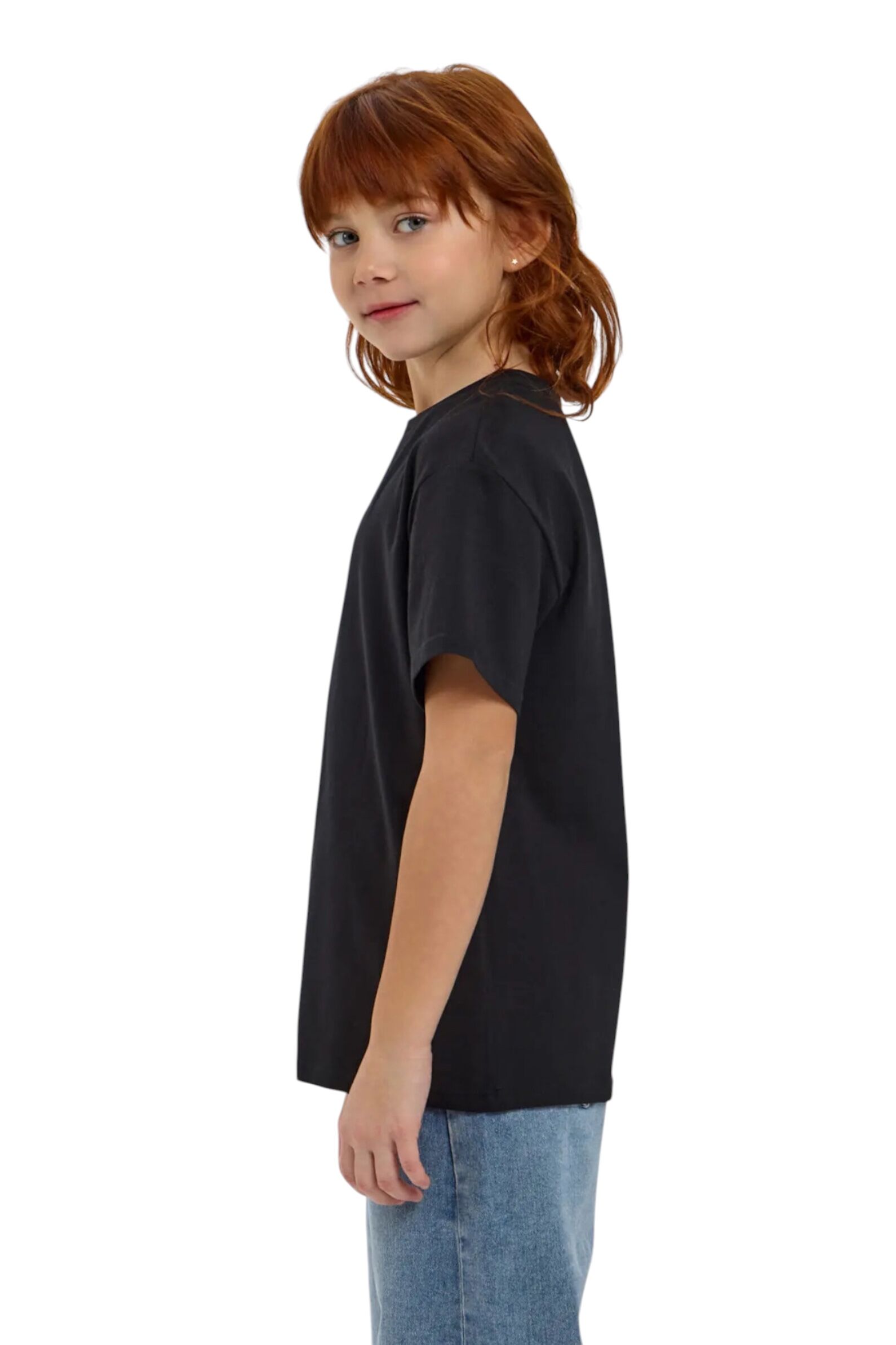 Футболка дев. АРТ.34.134,чер,хл-эл