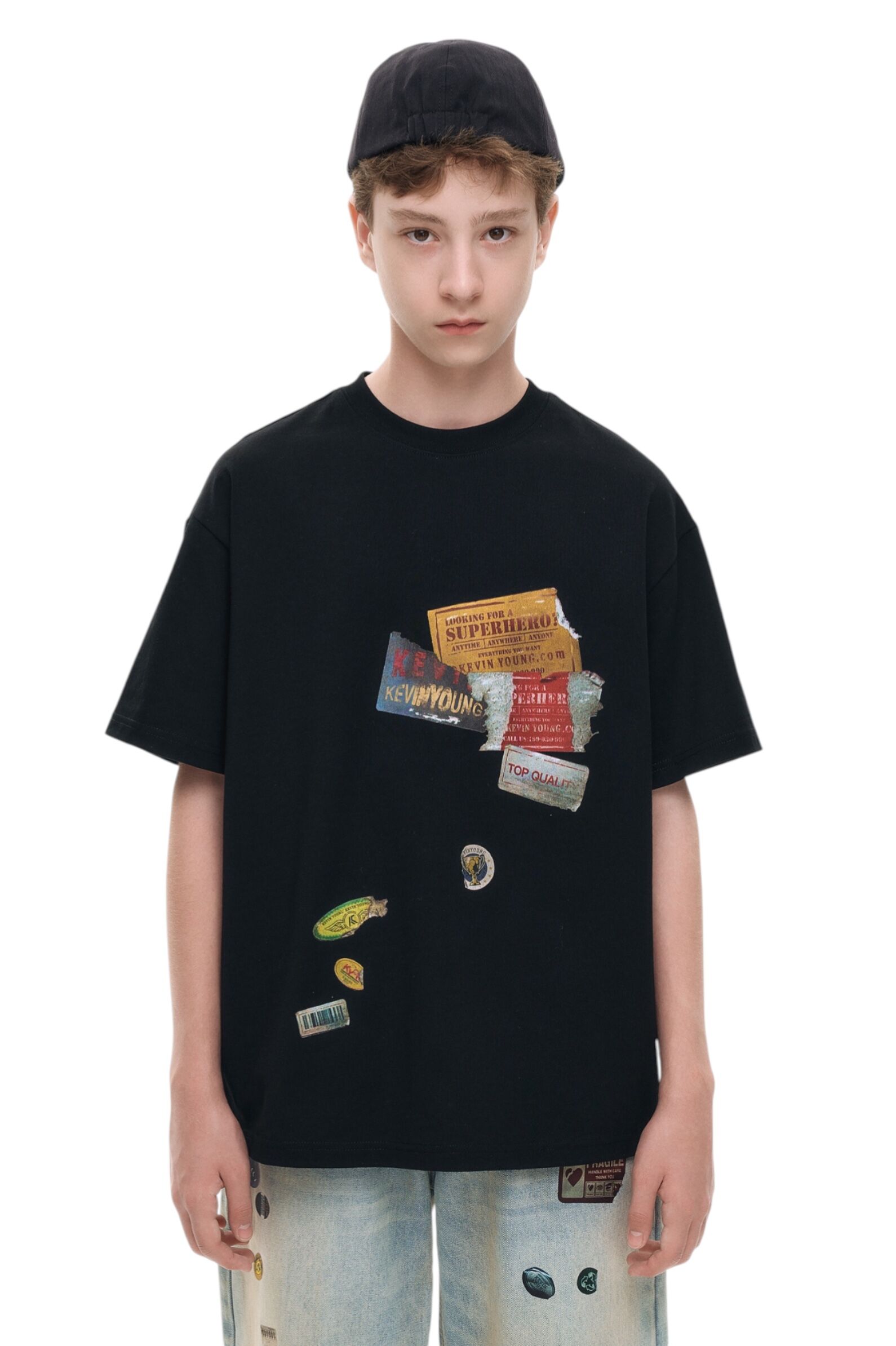 Футболка АРТ.AA235033,чер-мул,хл