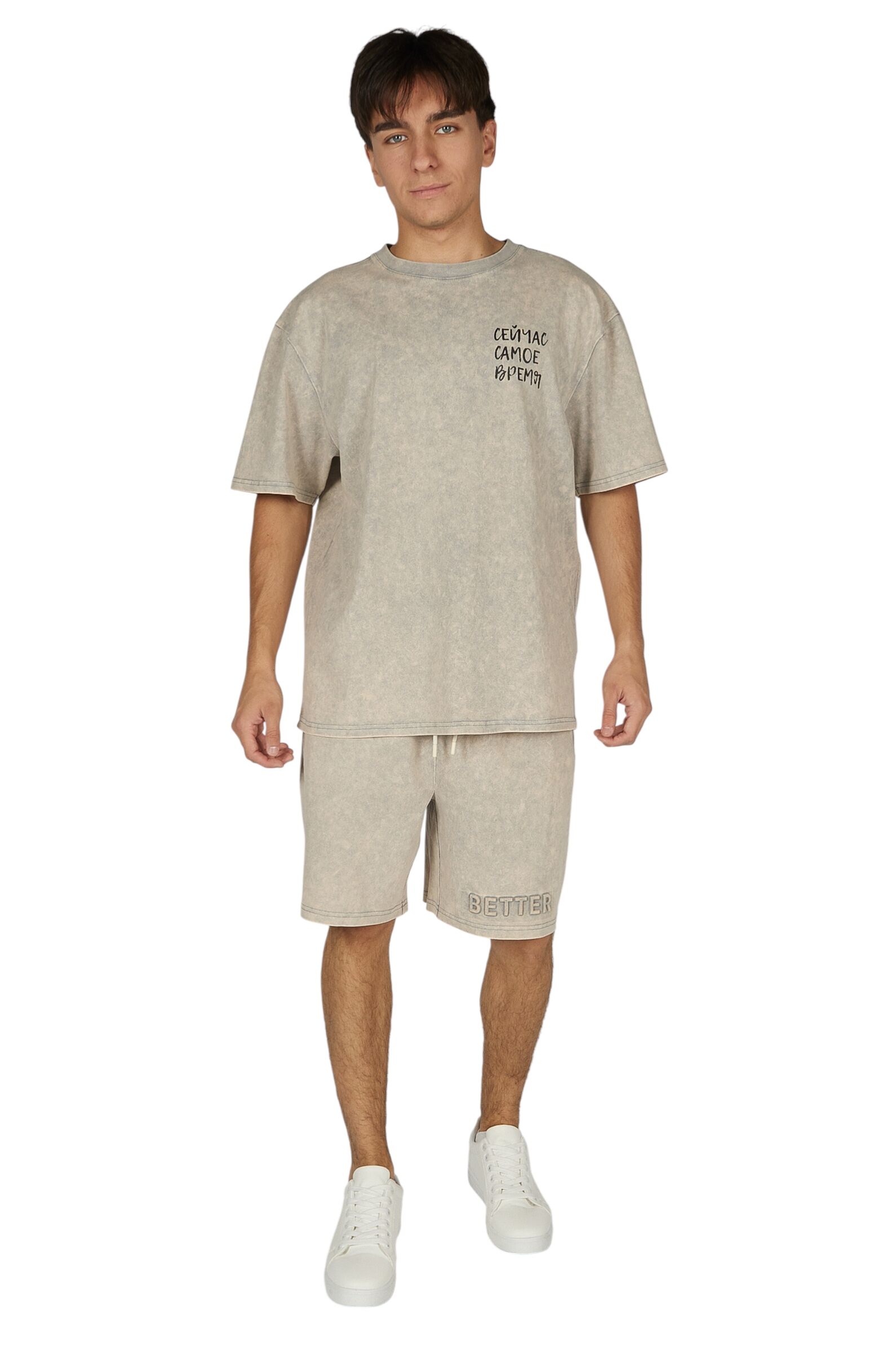 Футболка АРТ.B-TS36023,сер,хл