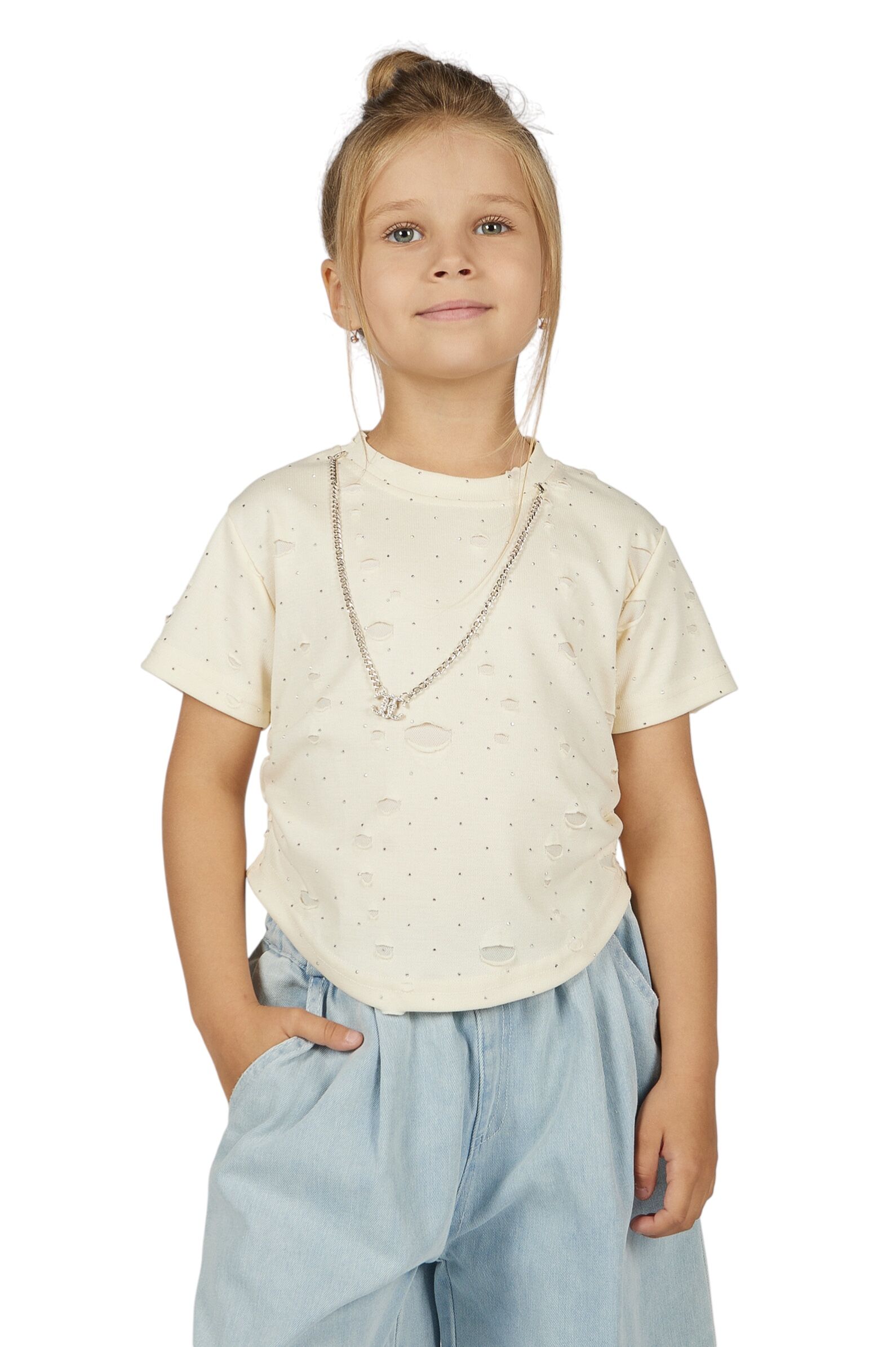 Футболка дев. АРТ.G-TS26111,мол,хл-пэ