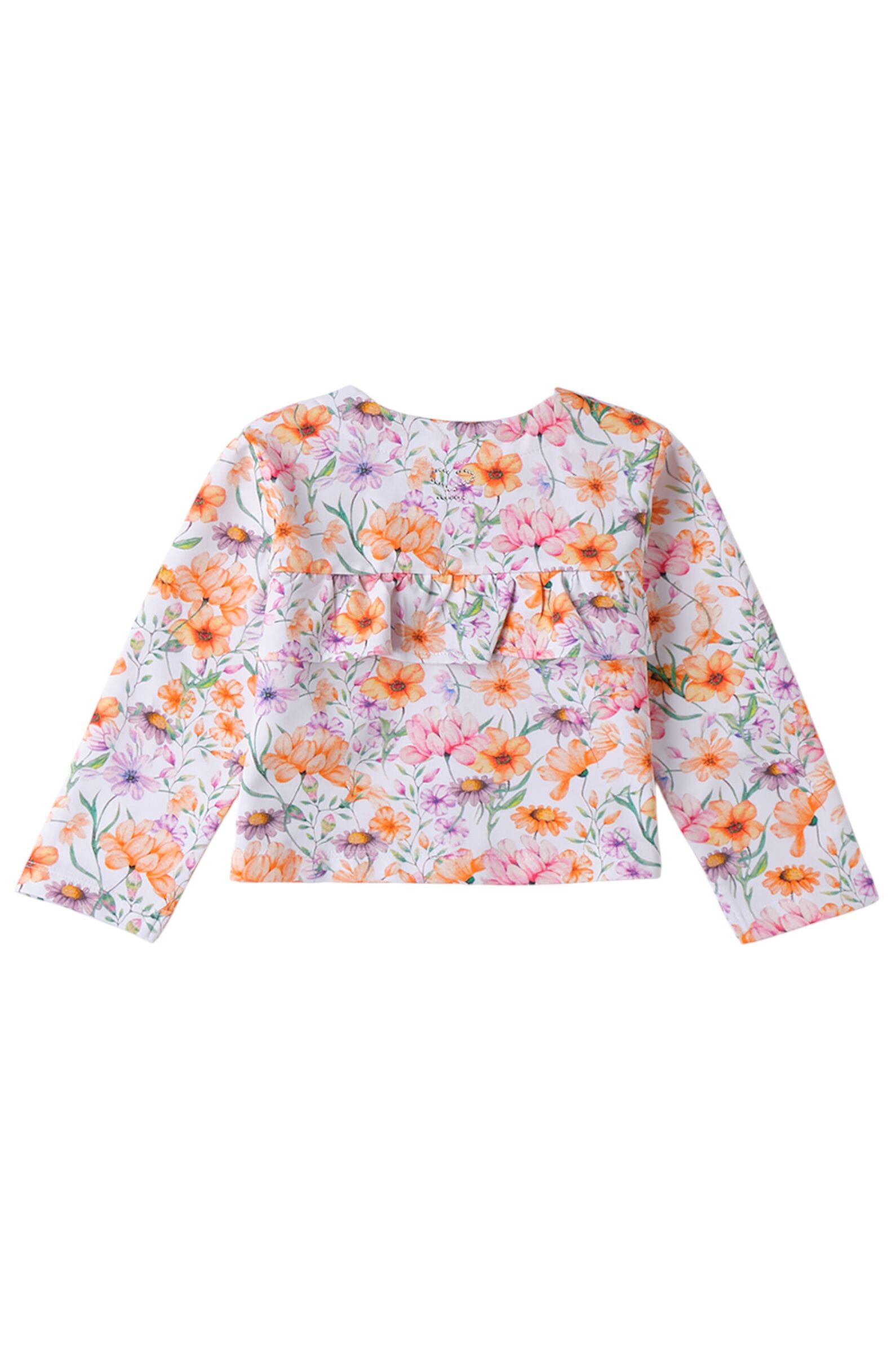 Кофта дев. АРТ.0.B305.00,бел-мул,хл-эл