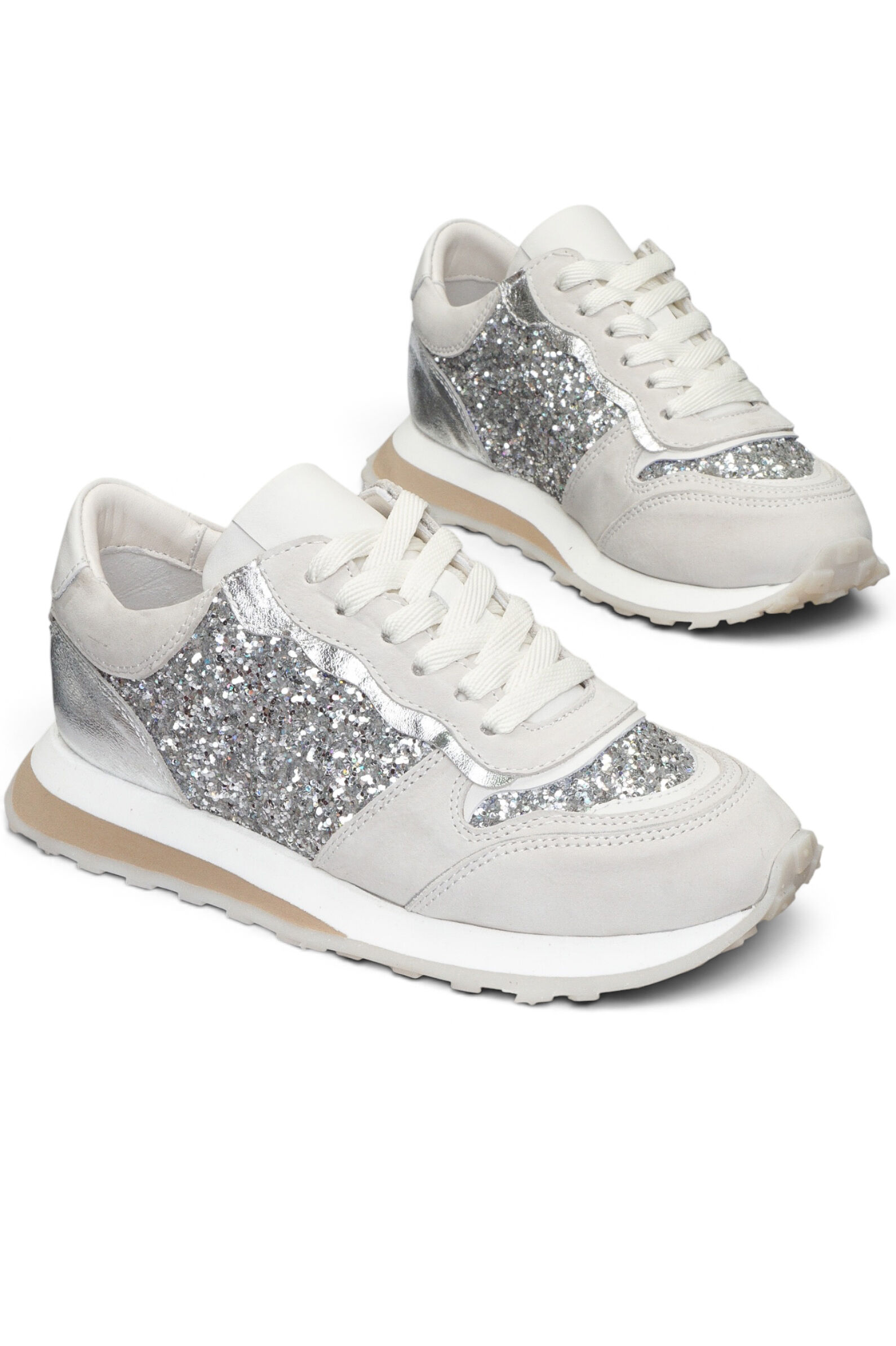 Кроссовки жен. АРТ.26YA-0090,сер,н.к-глит/н.к