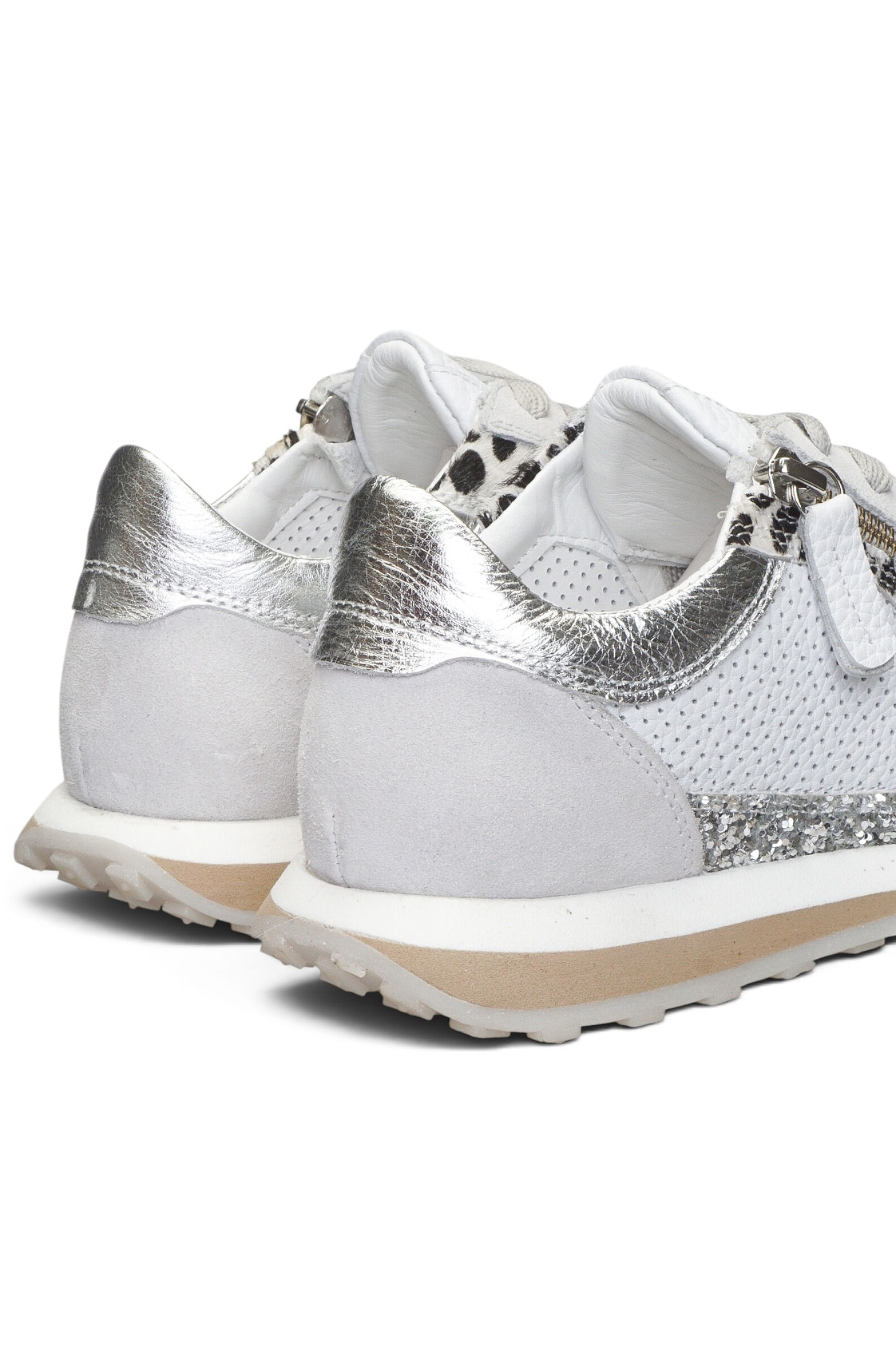 Кроссовки жен. АРТ.26YA-0100-B,бел-сер,н.к-з/н.к