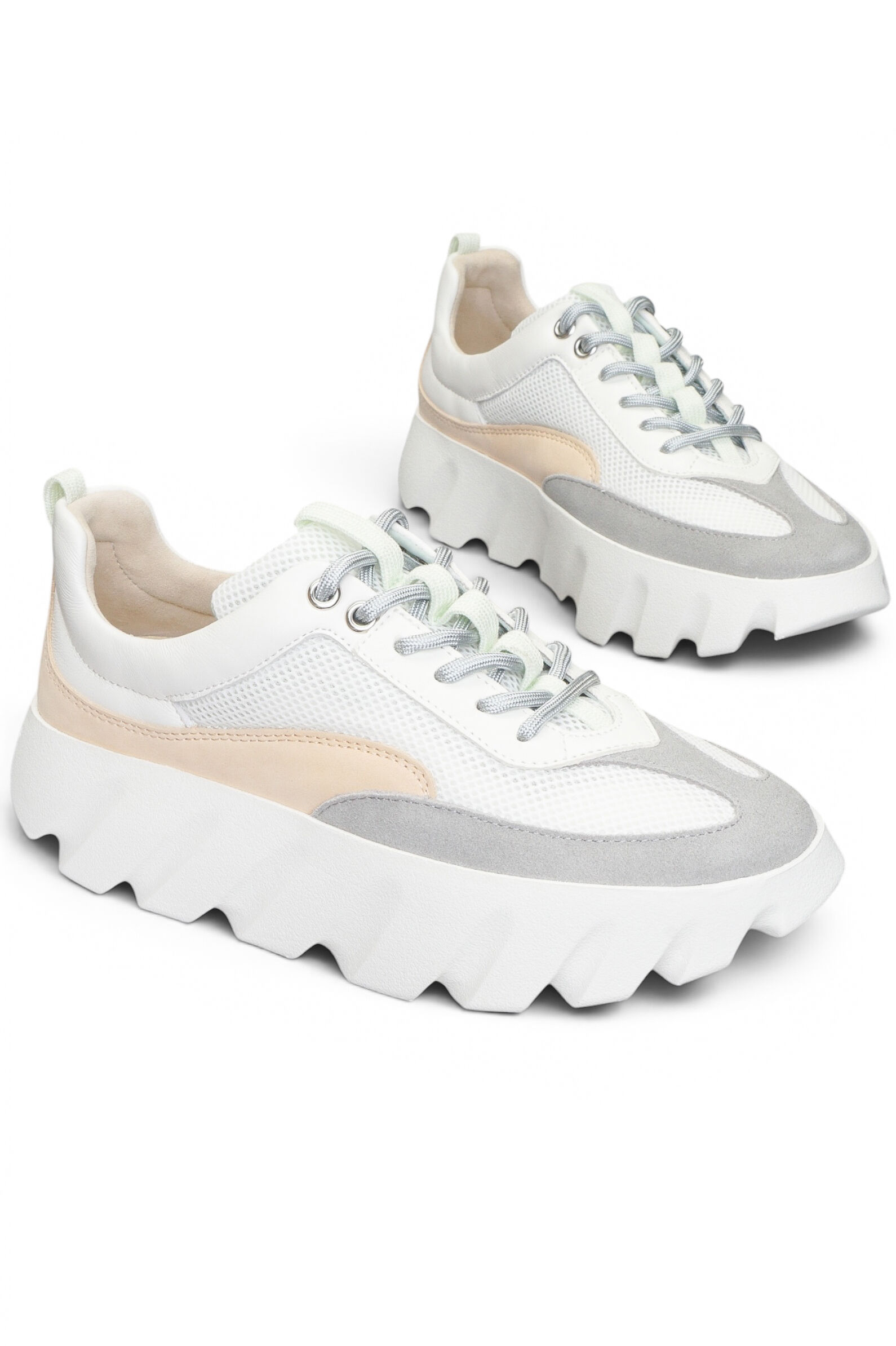 Кроссовки жен. АРТ.4CS900113,бел-мул,н.к-з-тек/тек