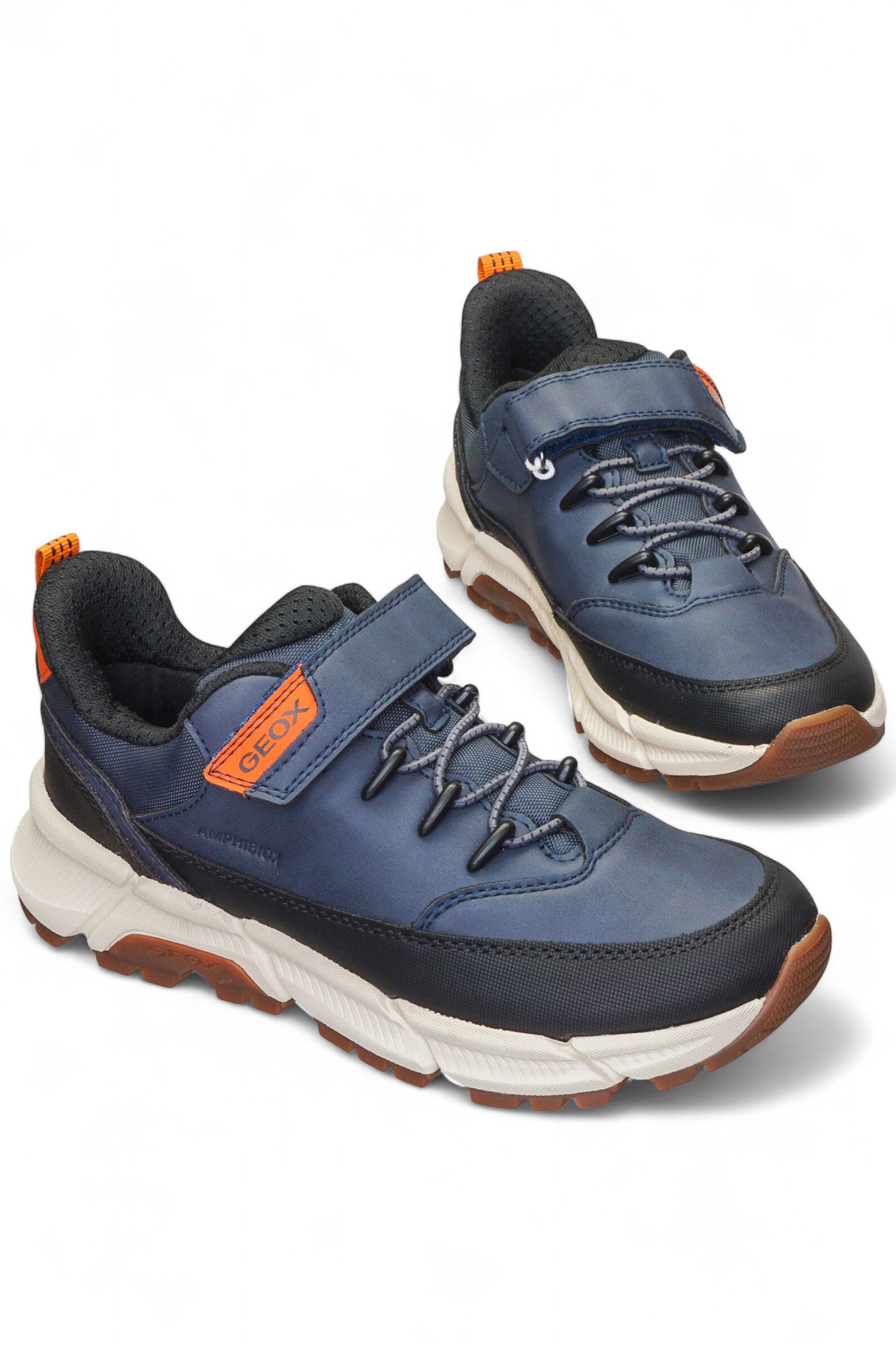 Кроссовки мал. АРТ.J56LCA,син-оранж,и.к-тек/тек-шер