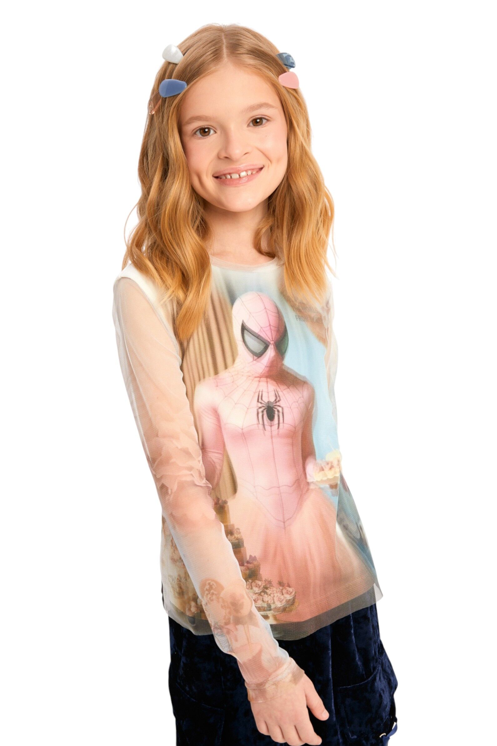 Лонгслив дев. АРТ.252214,роз-гол,хл-эл-нейл