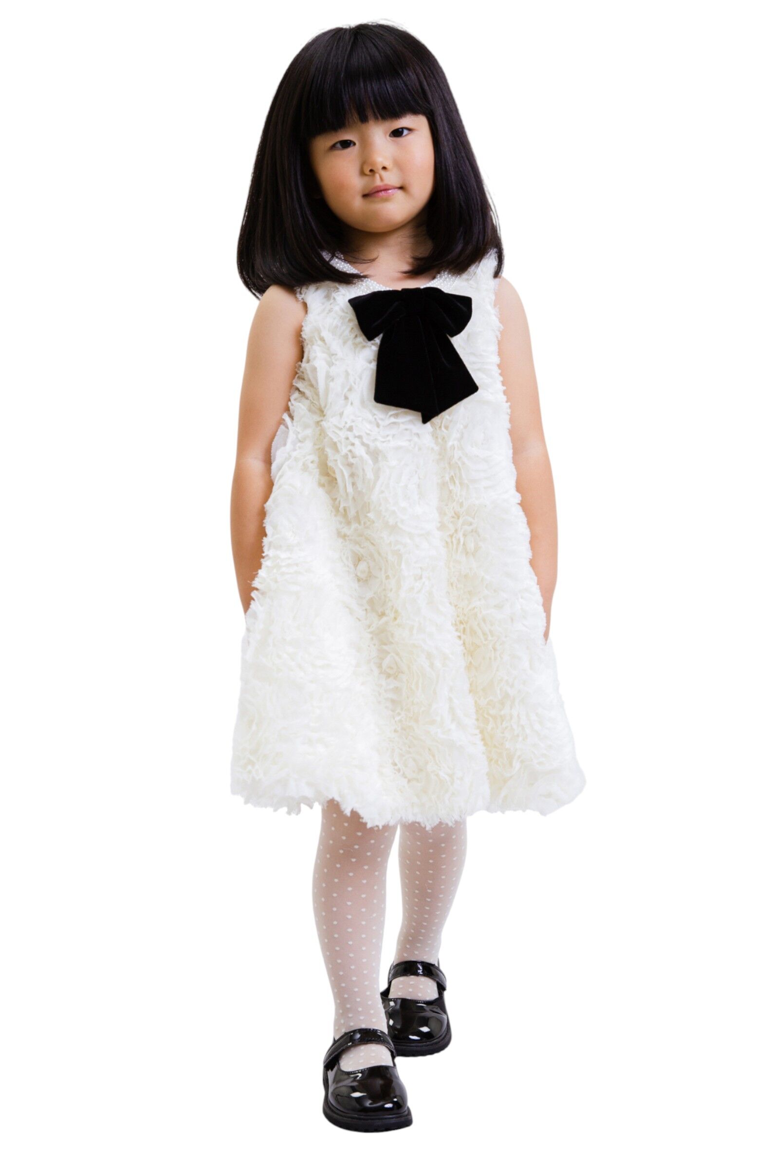 Платье дев. АРТ.2978-126-ВПШ,мол-чер,пэ/пэ-вис