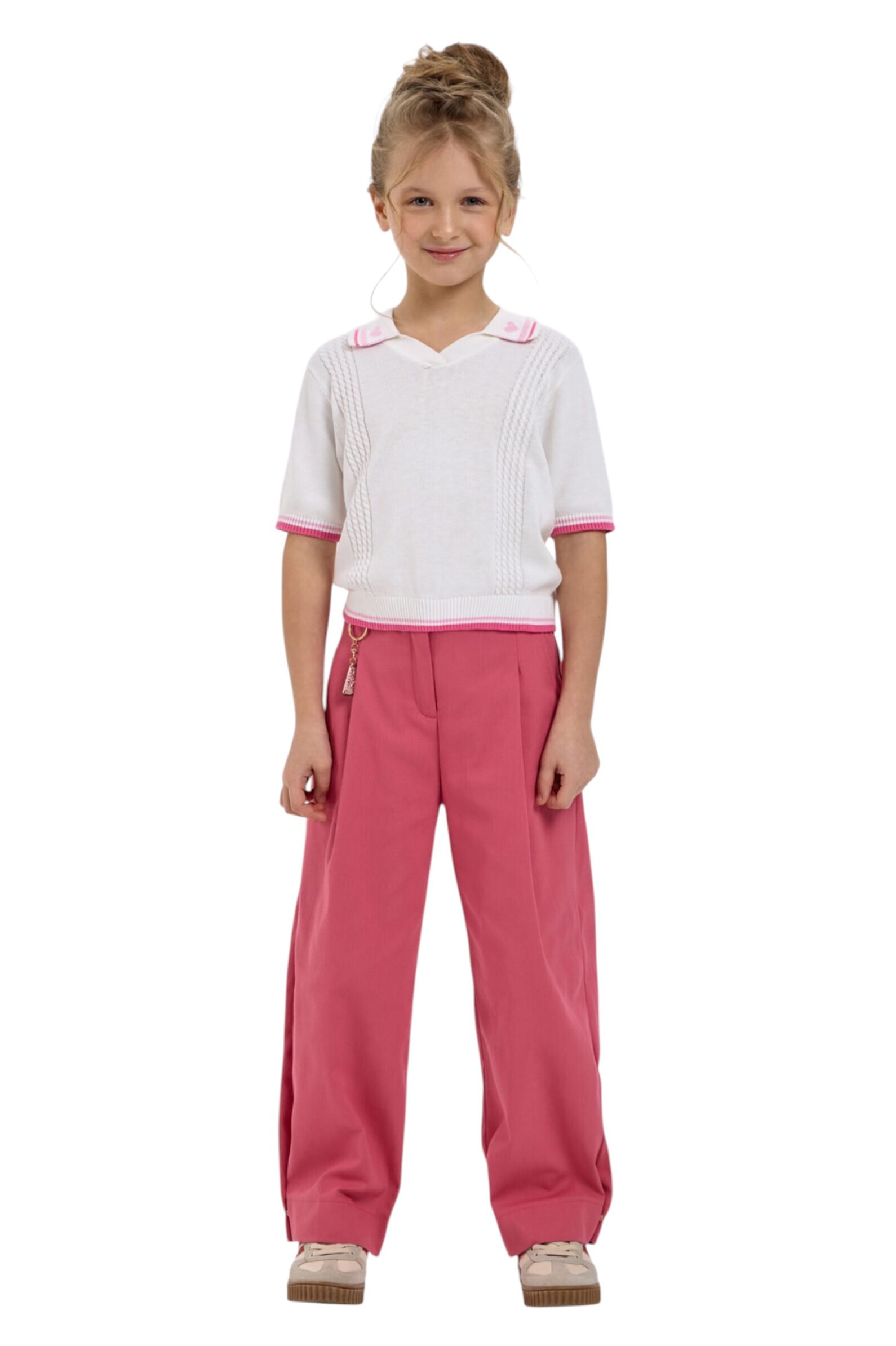 Поло дев. АРТ.27.136,мол-роз,вис-хл