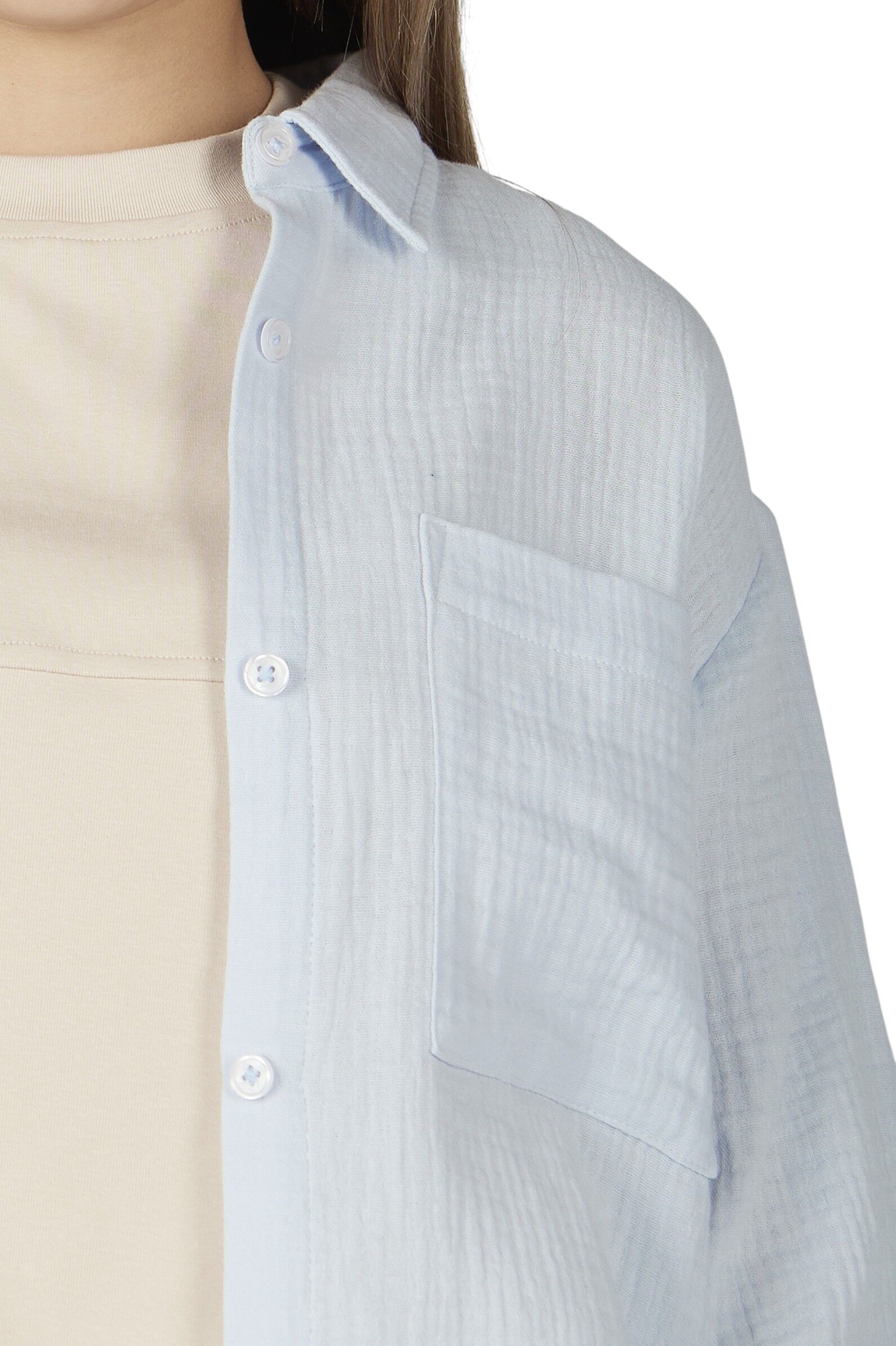 Рубашка дев. АРТ.G-SH26087,гол,хл