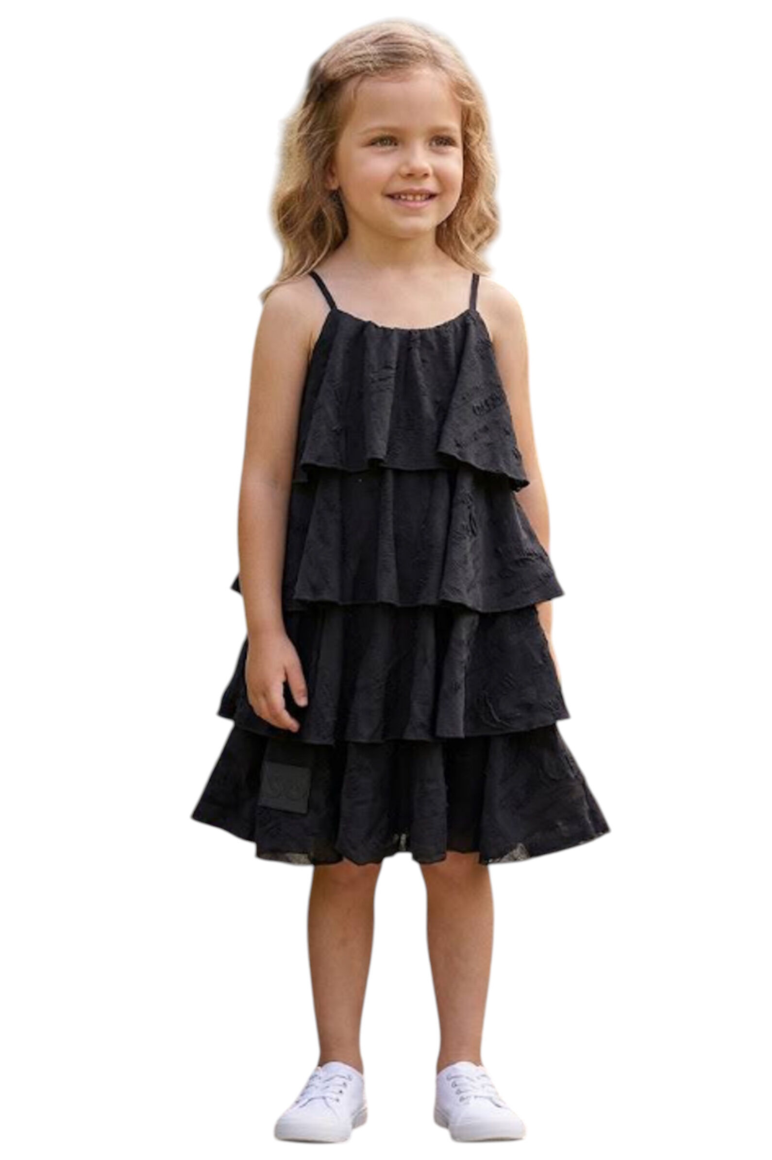 Сарафан дев. АРТ.SR26D102,чер,хл-эл