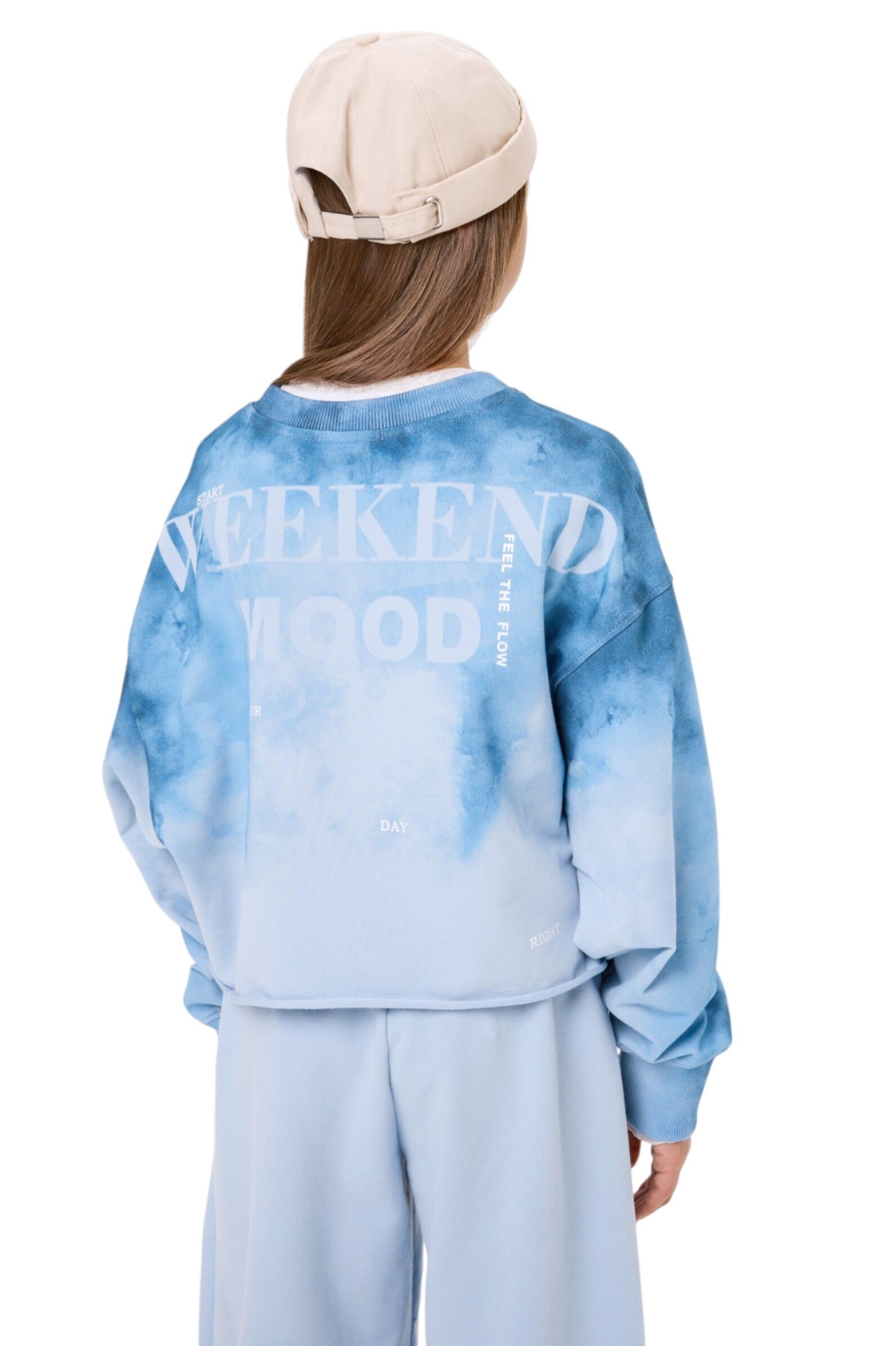 Свитшот дев. АРТ.260115,гол,хл-эл