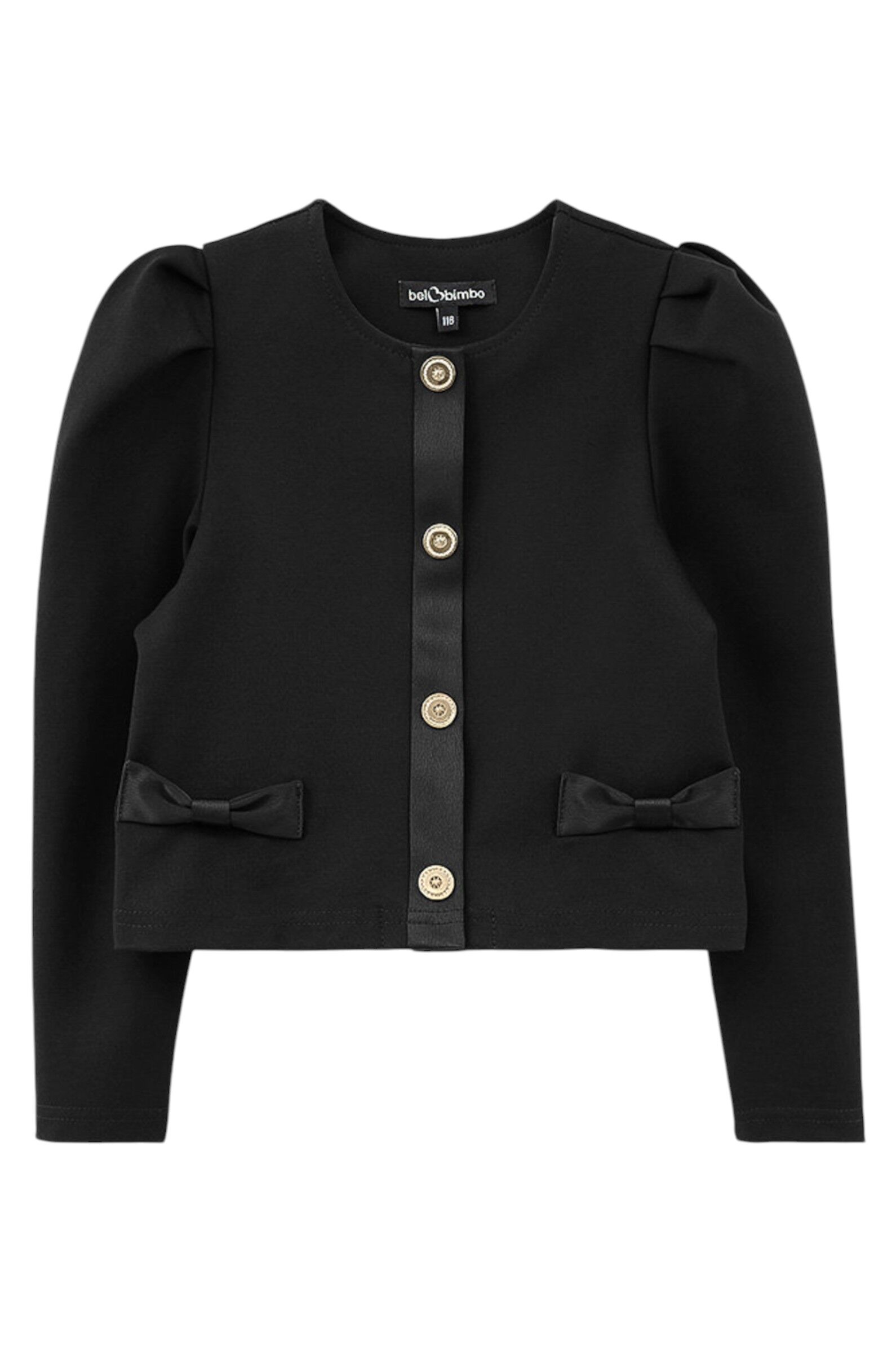 Жакет дев. АРТ.252209,чер,вис-нейл-эл