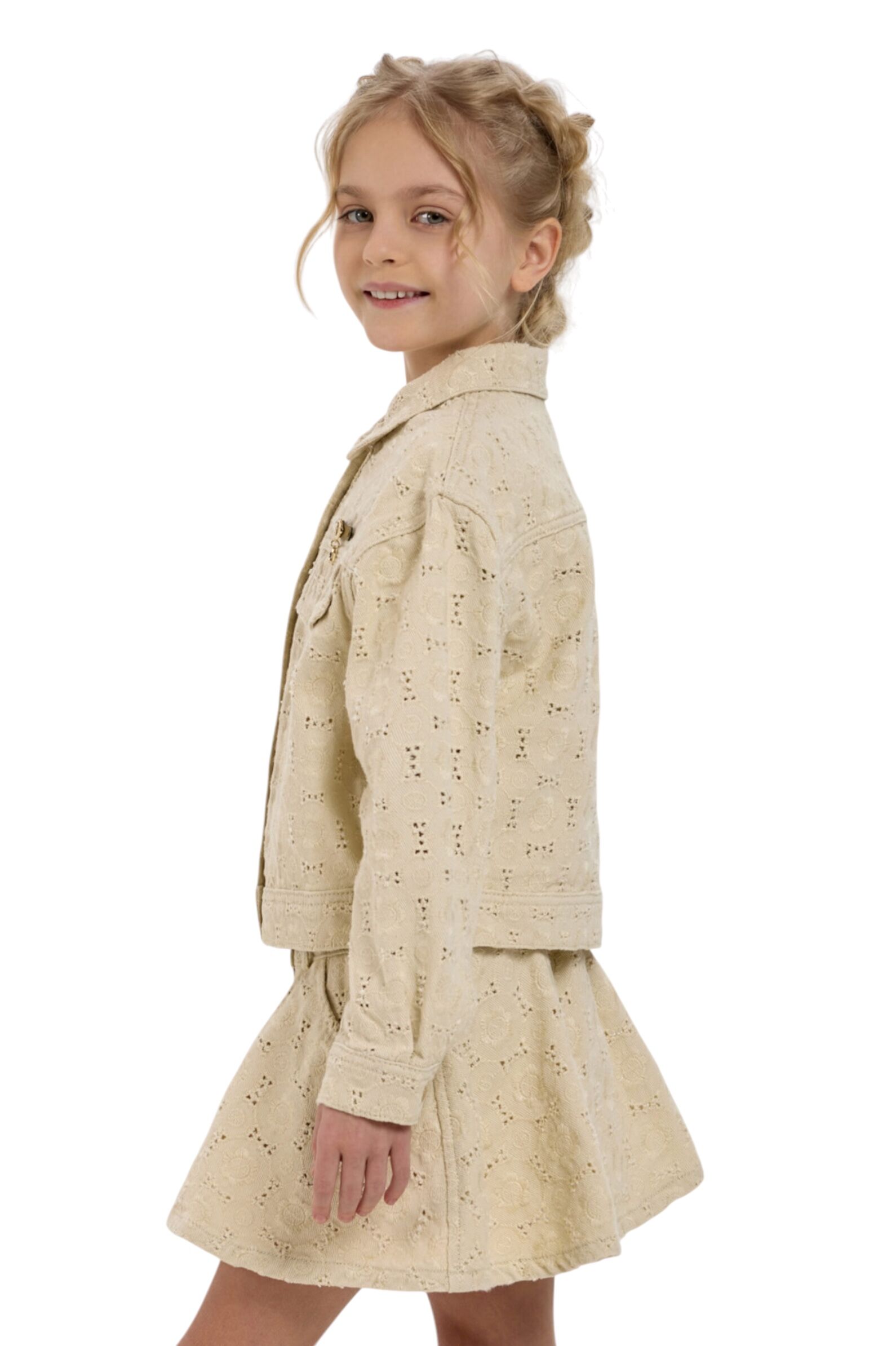 Жакет дев. АРТ.43.136,беж,хл